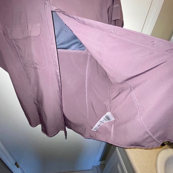 Columbia Omni-Shade Purple Size Large Shirt-SOLD - Picture 8 of 12